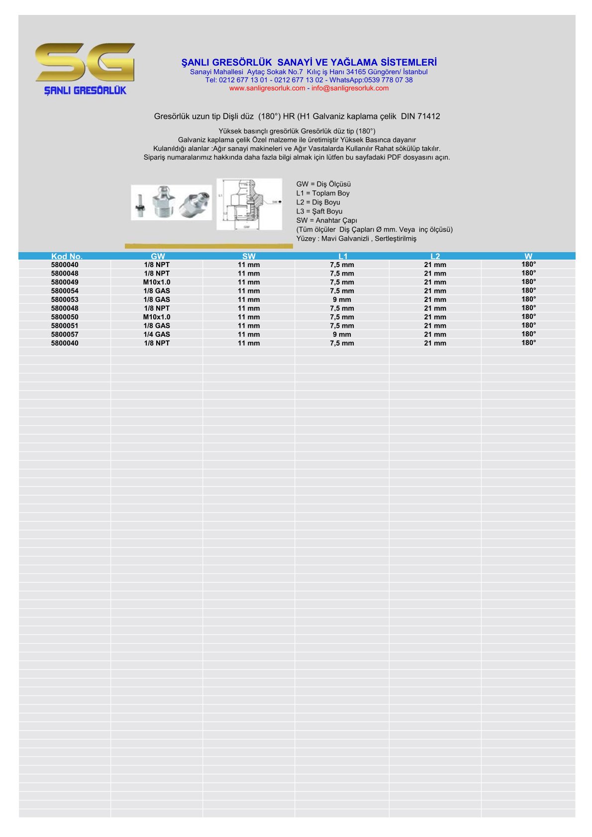 Gresorluk-uzun-tip-Disli-duz-180°-HR-H1 Din 71412