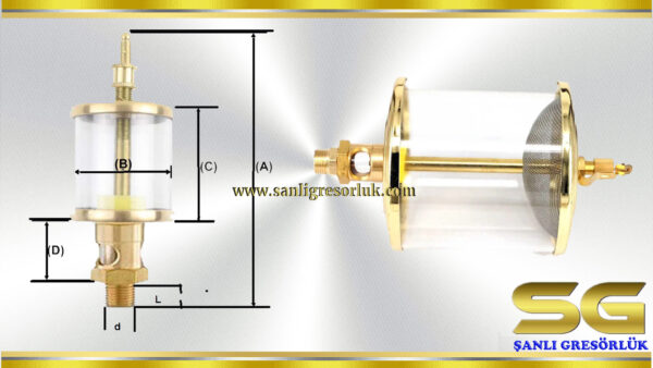 Drip Oiler Glass Din 3410