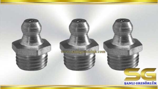 Hydraulic grease nipple HR (H1) Stainless DIN 71412 180°