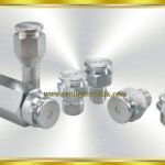 Button head grease nipple with check valve DIN 3404