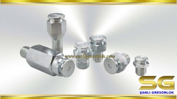 Button head grease nipple with check valve DIN 3404