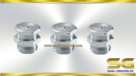 Button-head grease nipple T1/B DIN 3404 180°