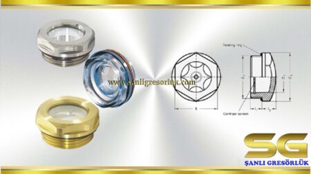 Oil level sight glass